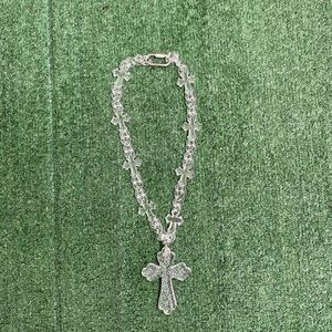 Acrylic cross necklace
